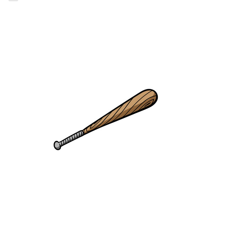 How to draw a baseball bat